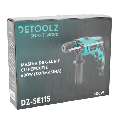 Masina de gaurit cu percutie, bormasina 230V, 600W, Detoolz DZ-SE115 [1]