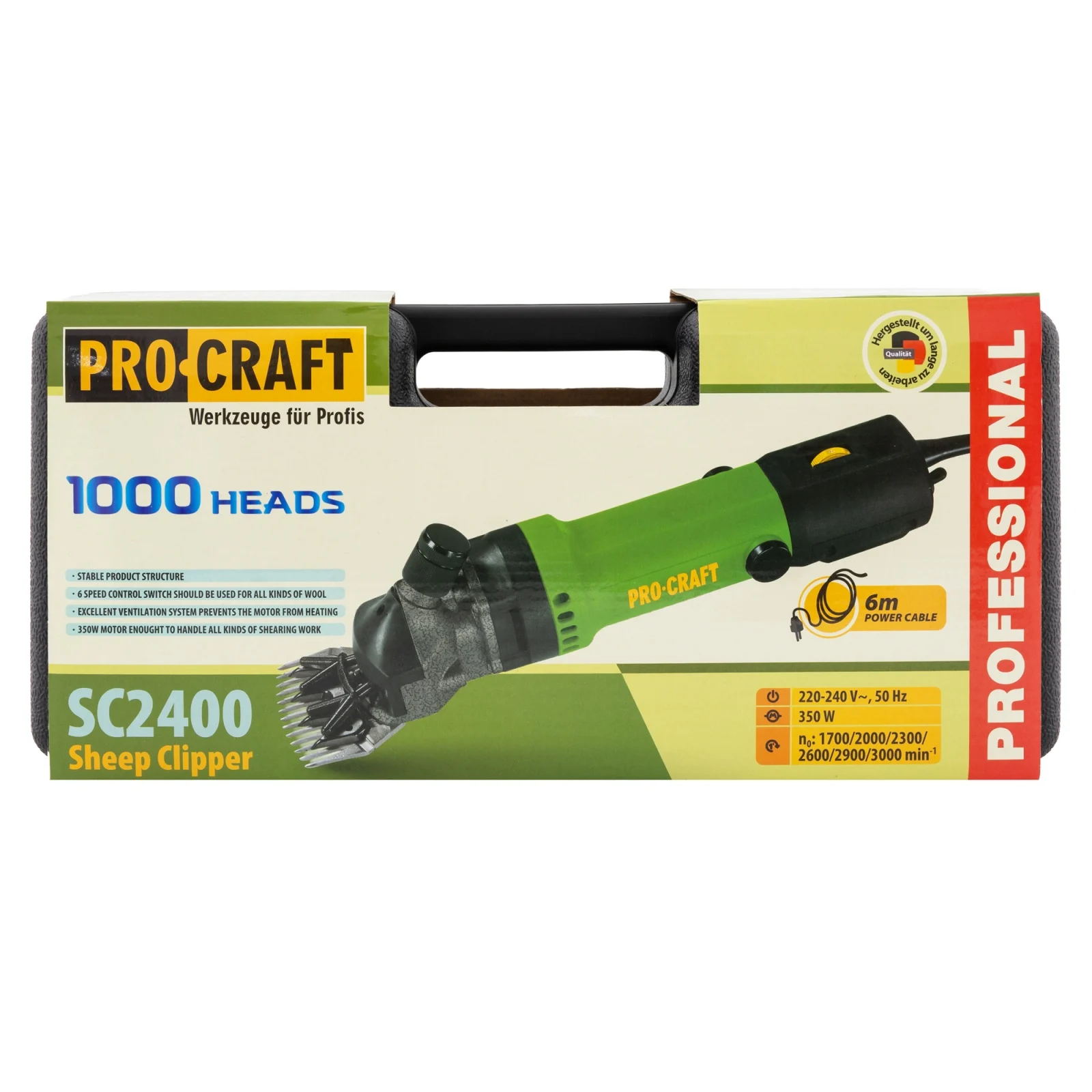 Masina de tuns oi Procraft SC2400 – 350W, 2400 rpm, taiere precisa si rapida [9]