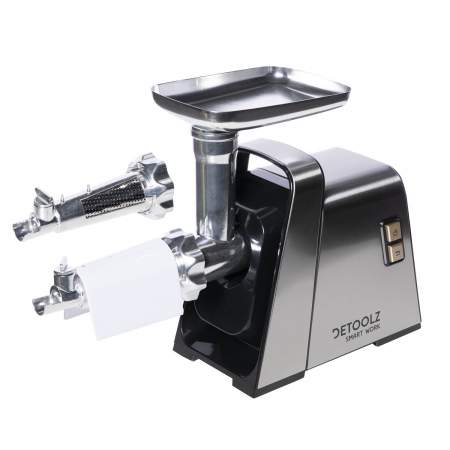 Masina Electrica de Tocat Carne 1400W, INOX, Accesoriu Rosii, Detoolz DZ-CB101 [5]