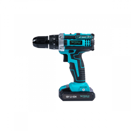 Masini de gaurit si insurubat - Masina gaurit si insurubat pe percutie 30Nm, 2 acumulatori Li-Ion 18V, 1450rpm, Detoolz DZ-SE127