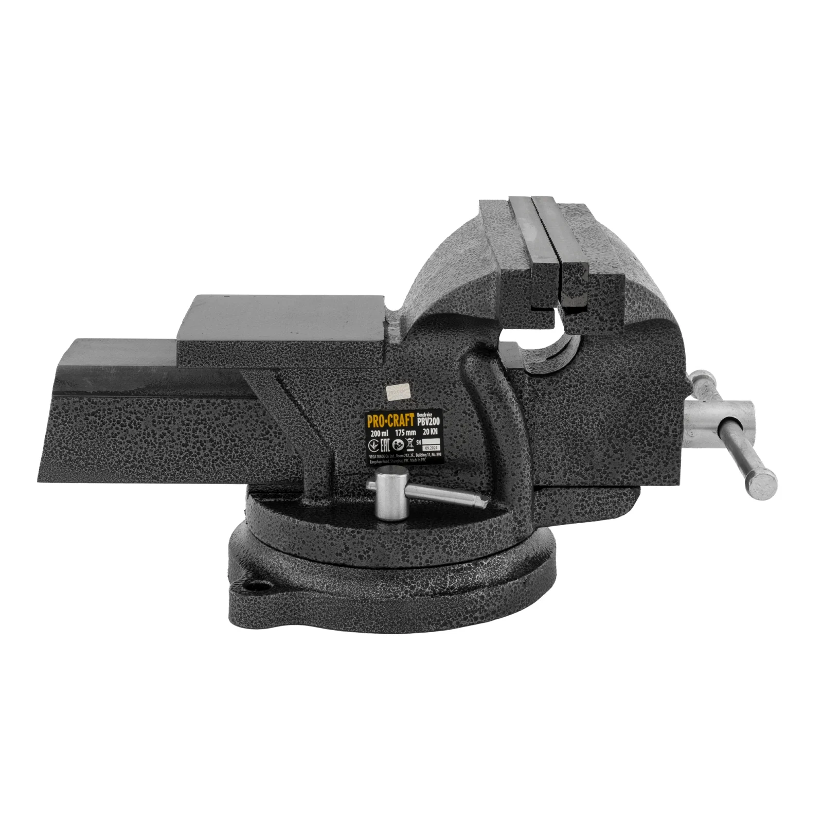 Menghina de banc Procraft PBV200 – 20 KN, fonta, prindere puternica pentru atelier [2]