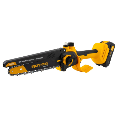 Mini drujba pe acumulator ROTOR RBS-82, 2 acumulatori 21V/2Ah, 350W, motor brushless, lama 20cm [2]