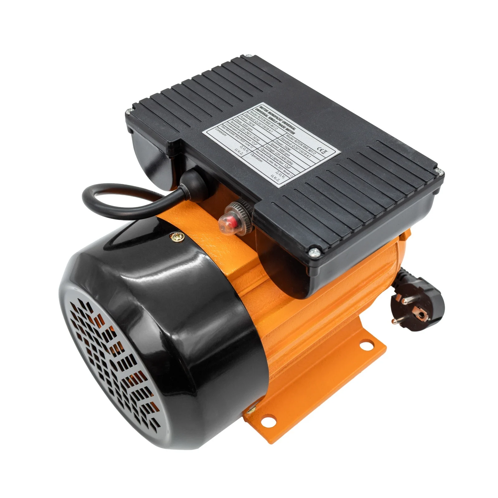 Motor Electric Monofazat ROTOR RME801-2, 0.75 kW, 3000 RPM, Bobinaj Cupru, 220V [2]