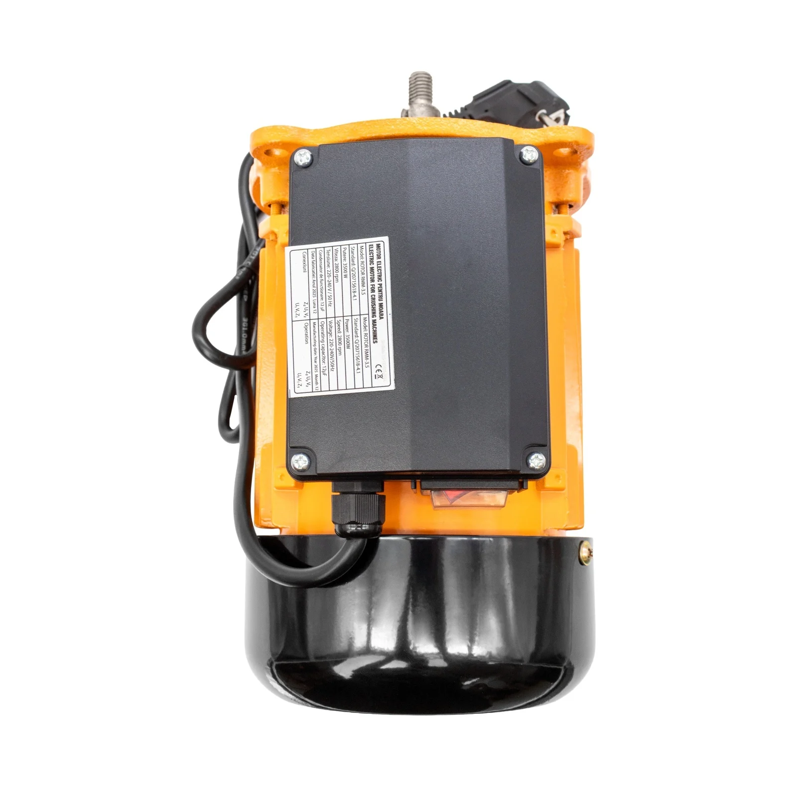 Motor Electric pentru Moară ROTOR RMM-3.5, 3.5 kW, 2800 RPM, Bobinaj Cupru, 220V [1]