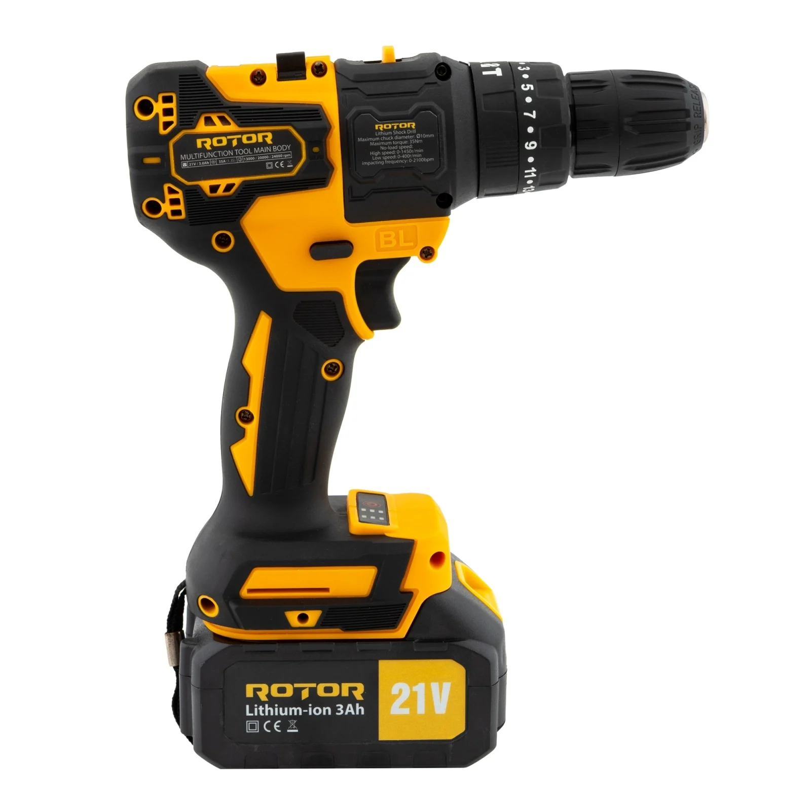 Multifuncțional ROTOR RTS2 5 în 1, 21V 3Ah, Brushless, 24000 RPM, 2 Acumulatori [3]