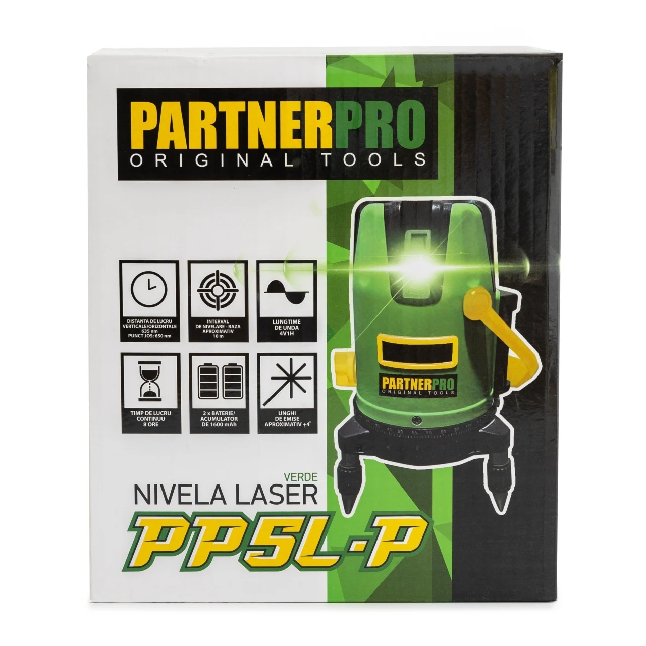 Nivela Laser PartnerPro PP5L-P 5 Linii Verde, Autonivelantă, 2 Acumulatori, Profesională [3]