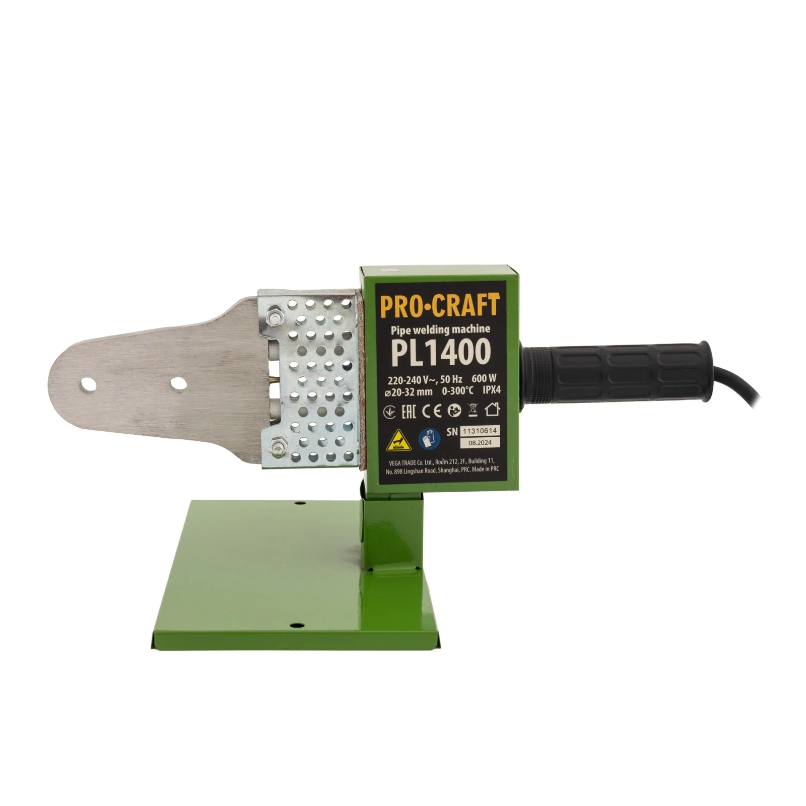 Plita PPR PROCRAFT PL1400 600W 300°C 20-25-32mm | Aparat Sudura Tevi PPR Compact [1]