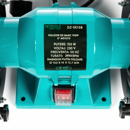 Polizor de banc 150W, 2950 RPM,  MD3215 Detoolz DZ-SE138 [1]