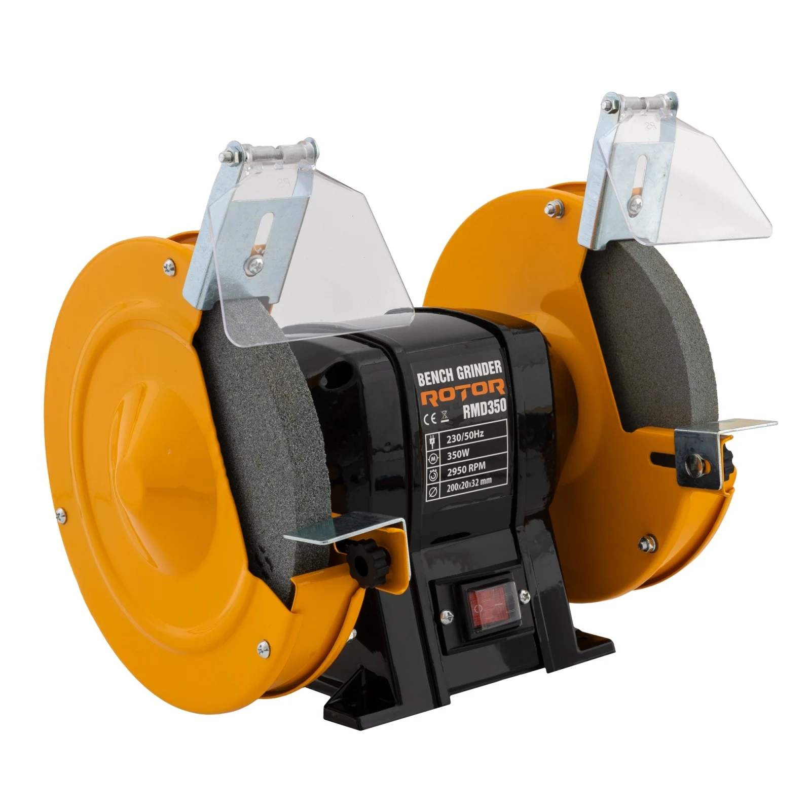 Polizoare electrice de banc - Polizor de banc ROTOR RMD350, 350W, 2950 RPM, disc 200 mm