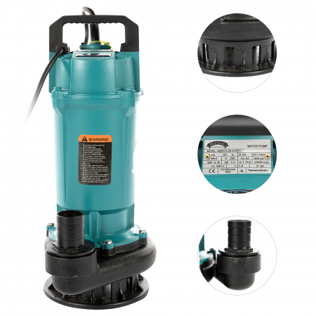 Pompe submersibile - Pompa de apa submersibila QDX10-20M, 0.75KW, 1.5", Micul Fermier GF-2051