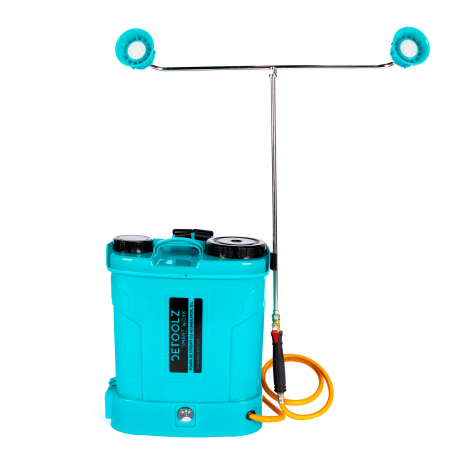 Pompe de stropit cu acumulator - Pompa de stropit cu acumulator 12L, lance telescopica 56-97 cm, Detoolz