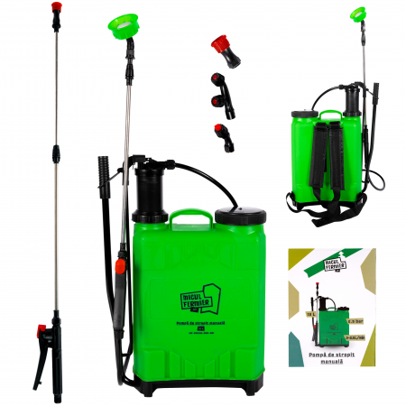 Pompe de stropit si accesorii - Pompa de stropit manuala 12L, Micul Fermier MF-PM1010-S001-G01