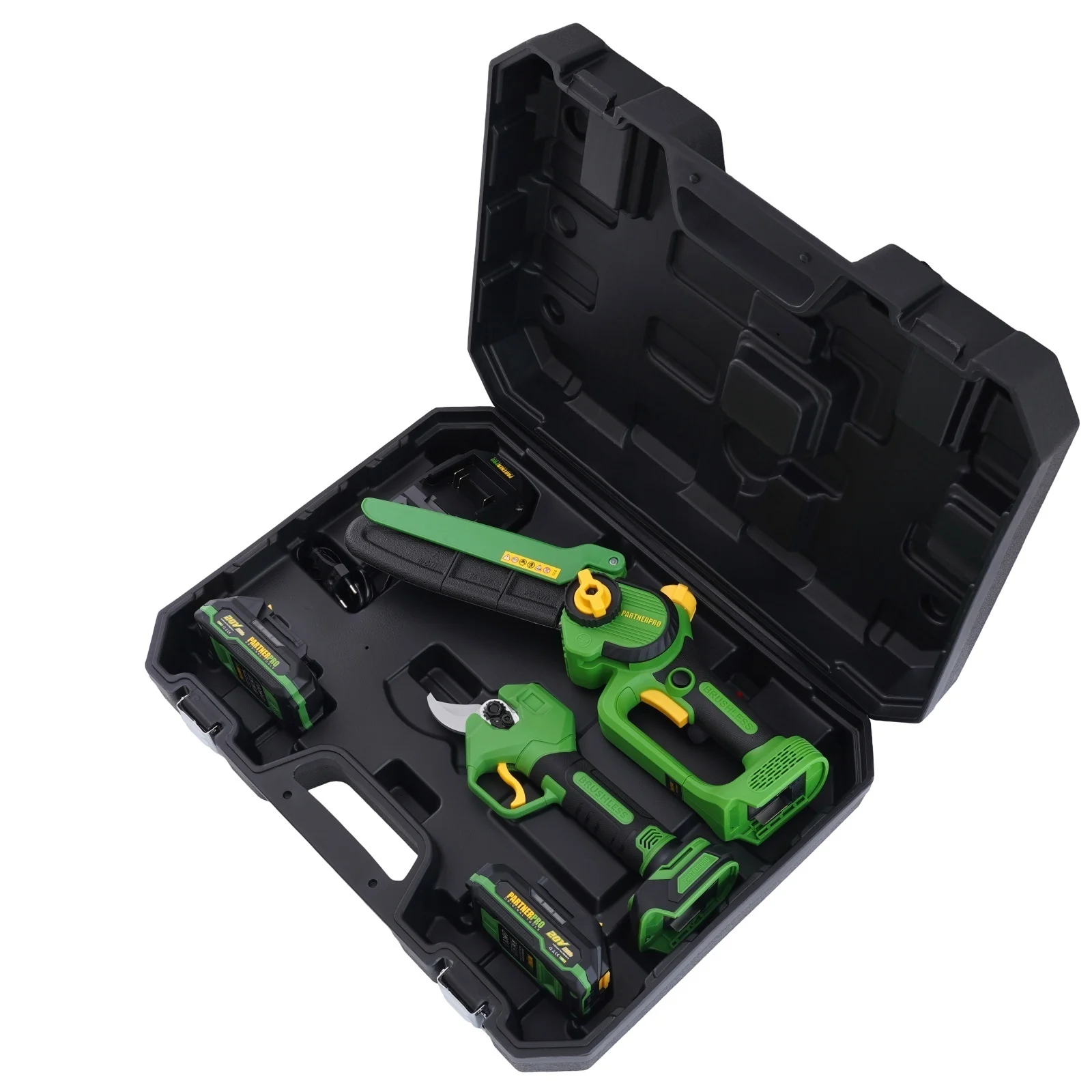 Set Foarfecă și Fierăstrău PARTNERPRO PP-FF 5 IN 1, 20V, Brushless, 2 Acumulatori [9]