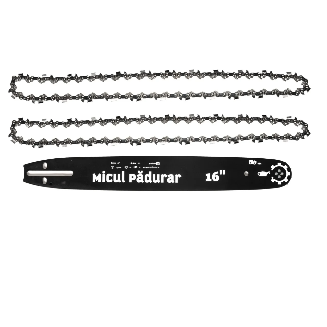 Accesorii drujbe - Set lama 16 + 2 lanturi .325 1.5mm Micul Padurar, pentru drujba