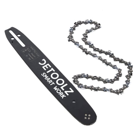 Drujbe si Fierastraie Electrice - Set lama si lant drujba Detoolz, 13'', pas 0.325'', 1.5 mm, 56 pinteni, 28 dinti, Full Chisel