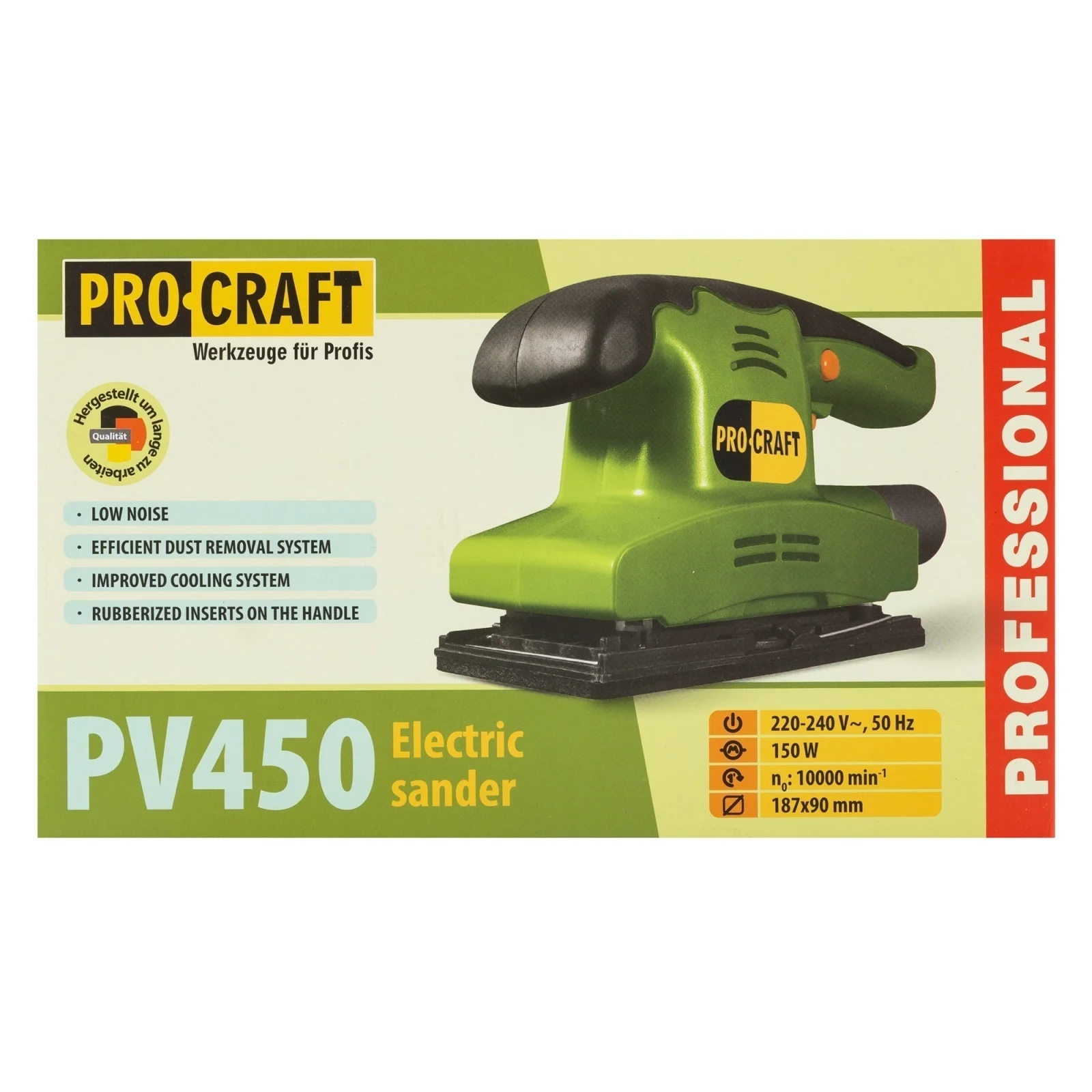 Slefuitor cu Vibratii ProCraft PV450, 150W, 10000 RPM - Masina de Slefuit Orbitala pentru Lemn si Metal [5]