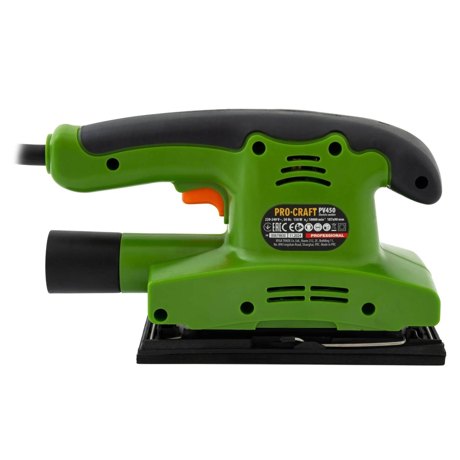 Slefuitor cu Vibratii ProCraft PV450, 150W, 10000 RPM - Masina de Slefuit Orbitala pentru Lemn si Metal [3]