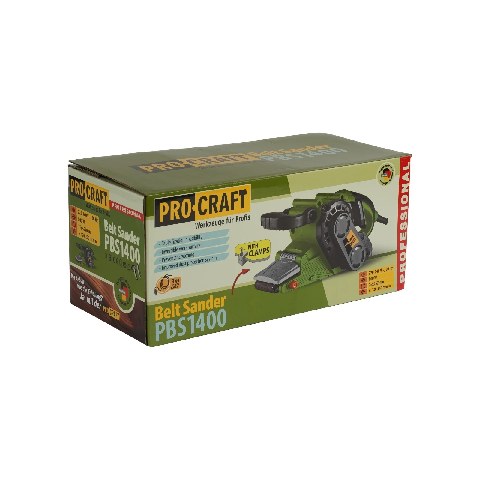 Slefuitor pe Banda ProCraft PBS1400, 800W, Banda 76x457 mm, Viteza Variabila 120-260 m/min [4]