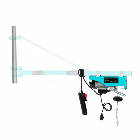 Troliu electric (macara) 250kg, 450W, diametru fir 3mm, Detoolz DZ-C262 [4]