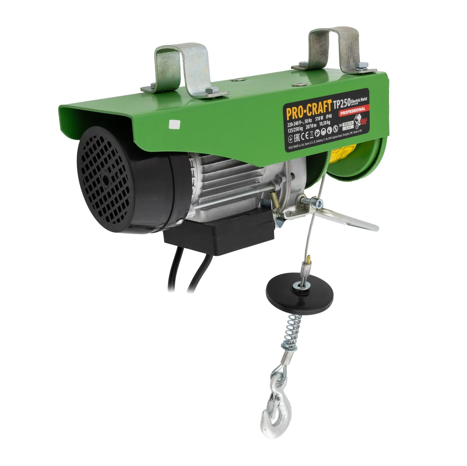 Troliu Electric ProCraft TP250, 510W, 250 kg - Palan Electric Profesional [1]