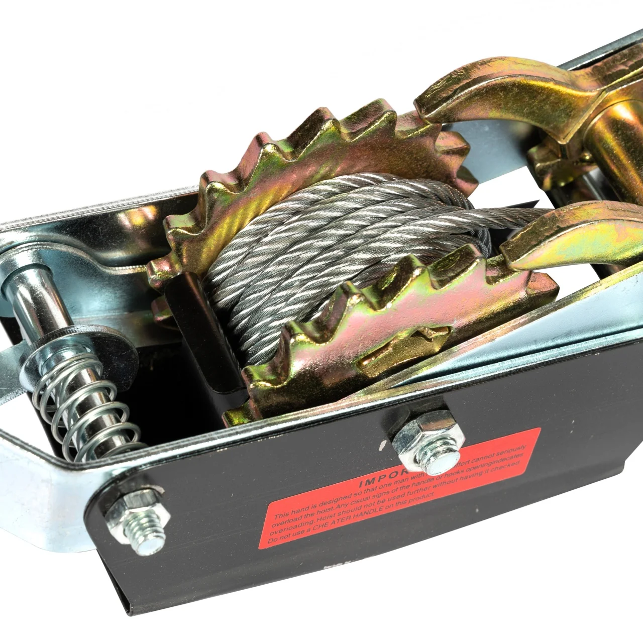 Troliu manual 4T Micul Fermier, dinti dubli, carlige duble [3]