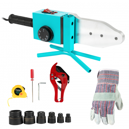 Echipamente de constructii si instalatii - Trusa pentru sudat tevi PPR, 20-63 mm, 2000W, Detoolz DZ-EI104-S001-G02