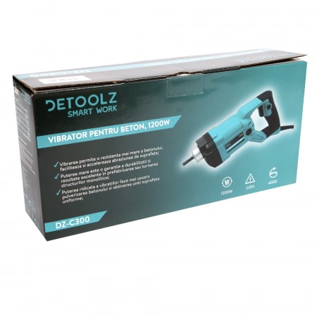 Vibrator pentru beton, 1200W,  Detoolz DZ-C300 [6]