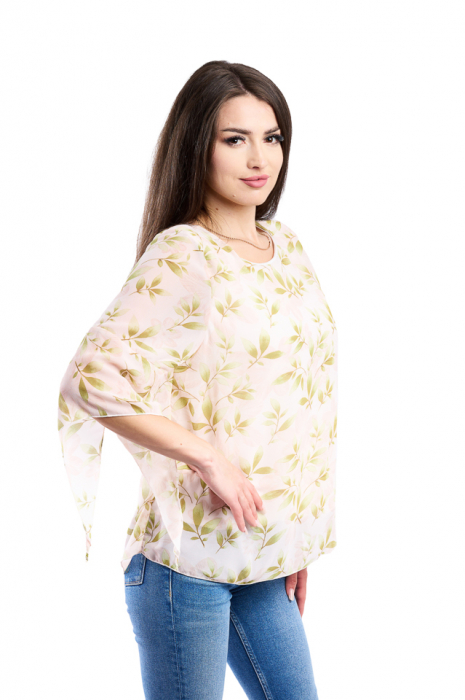 Bluză damă cu imprimeu floral elegant [6]