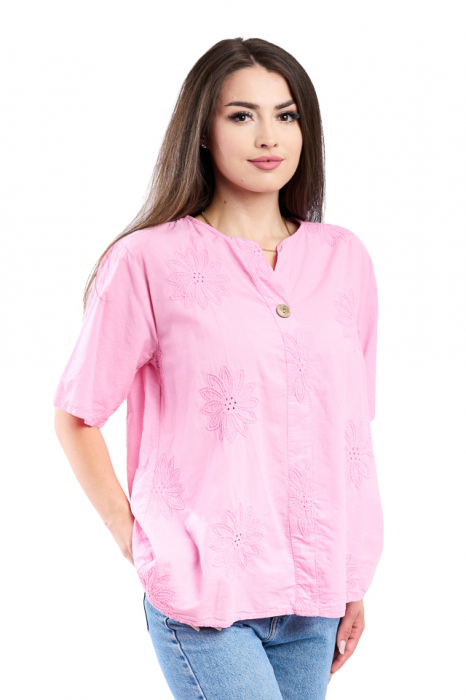 Cămașă damă 4065 cu decolteu în V [3]