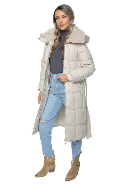 Geacă damă 2 în 1 cu mâneci și glugă detașabile, [6]