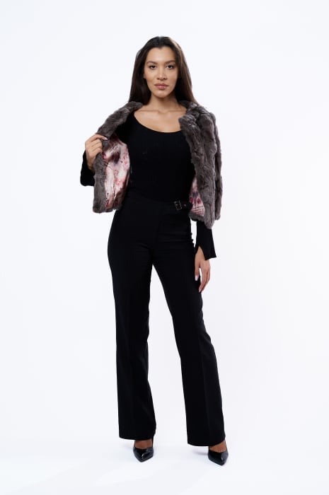 Haină Blană Iepure 2051 – Eleganță și Rafinament pentru Sezonul Rece [11]