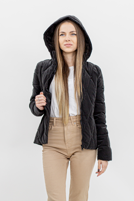 Jachetă Dama 902 – Matlasată, Cu Glugă Detașabilă [4]