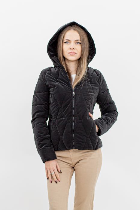 Jachetă Dama 902 – Matlasată, Cu Glugă Detașabilă [1]