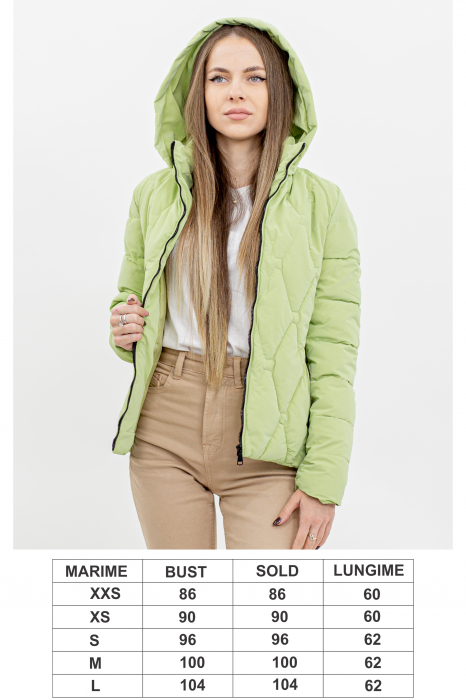 Jachetă Dama 902 – Matlasată, Cu Glugă Detașabilă [3]