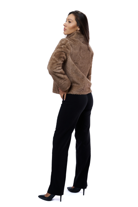 Jachetă Dama cu Blană Sintetică 630 – Eleganță și Confort Premium [2]