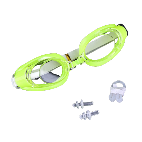 Set Ochelari de Înot pentru Copii - Include Dopuri pentru Urechi și Clips pentru Nas  - Galben [1]