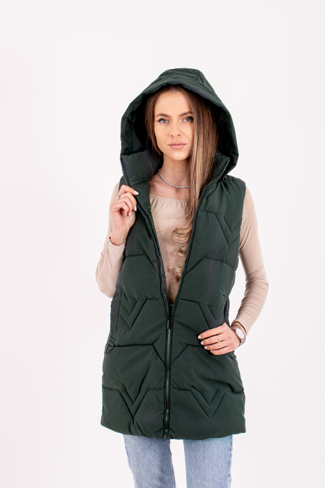 Vesta dama cu glugă 8803 combină perfect stilul și confortul [4]