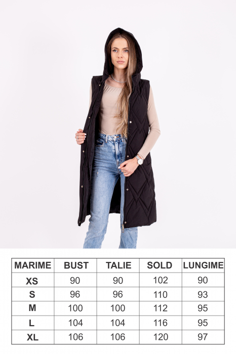 Vesta dama lungă 2119 este alegerea perfectă pentru un look elegant și confortabil în sezonul rece [3]