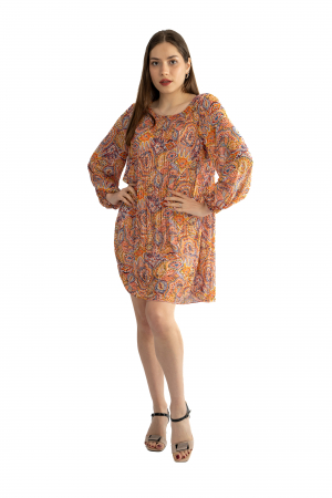 Bluze & Cămăși damă - Bluza Dama Tip Rochie 2410 – Eleganță Lejeră și Confortabilă