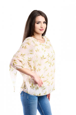 Bluză damă cu imprimeu floral elegant [5]