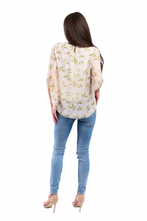 Bluză damă cu imprimeu floral elegant [4]