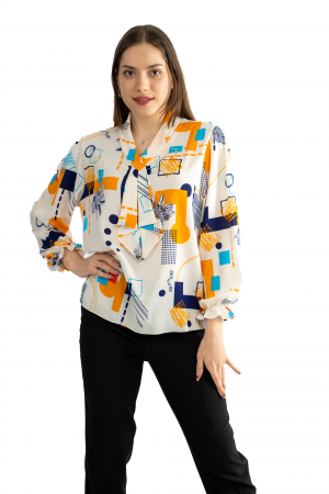 Bluze & Cămăși damă - Bluza Dama 817 – Confort și Eleganță cu Detalii Unice
