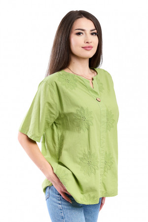 Cămașă damă 4065 cu decolteu în V [2]