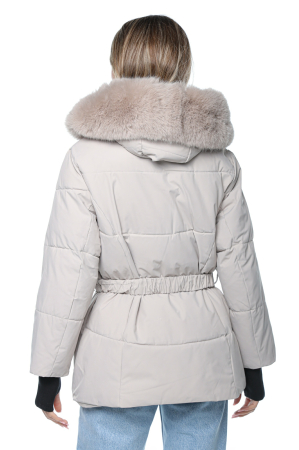 Geacă Dama cu glugă și blană sintetică 602 [1]