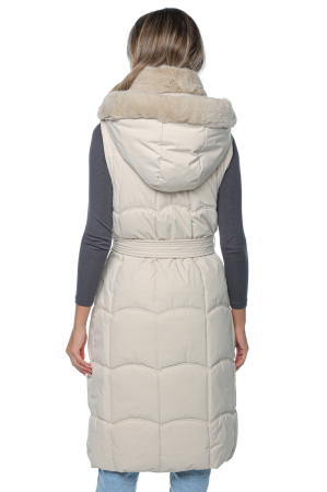 Geacă damă 2 în 1 cu mâneci și glugă detașabile, [4]
