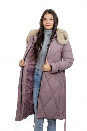 Geacă Dama 618 cu Blană Sintetică Detasabilă – Confort și Eleganță în Fiecare Detaliu [3]