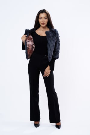 Haină Blană Iepure 2051 – Eleganță și Rafinament pentru Sezonul Rece [2]