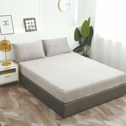 Huse de pat Cocolino - Husa de Pat Cocolino 180x200 cm - Set cu Fețe de Pernă și Elastic pentru Fixare Perfectă