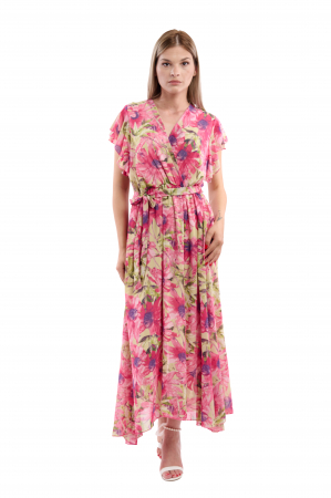 Rochii - Rochie Dama 2372 – Eleganță Lejeră cu Detalii Delicate
