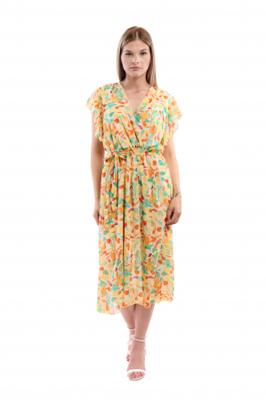 Rochii - Rochie Dama 2372 – Eleganță Lejeră cu Detalii Delicate